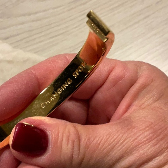 Kate Spade New York Changing Spots Hinge Bracelet Cream Gold- Rare - Picture 5 of 16